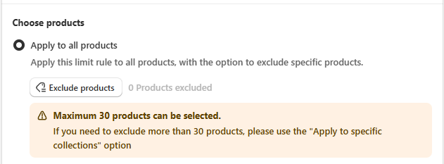 Product limit