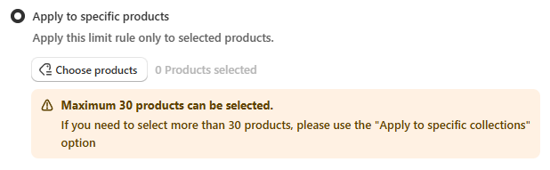 Product limit