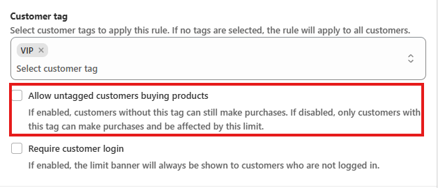 Product limit
