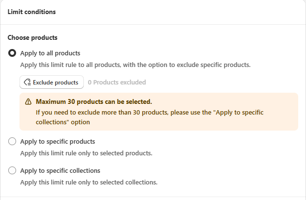 Product limit